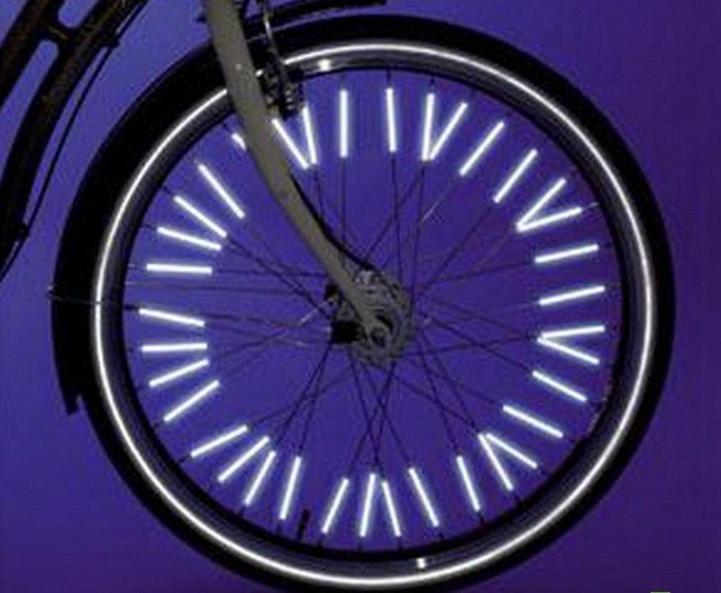 12pc Reflective Bicycle Spoke Skins - Multicolor Wheel Rim Clips
