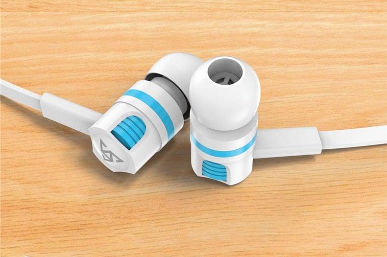 Wired Noise Canceling In-Ear Headphones with Mic and Carry Case
