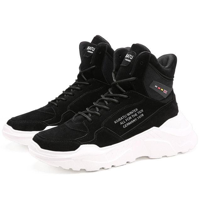 Men's High Top Urban Streetwear Sneakers Rubber Sole Winter Shoes
