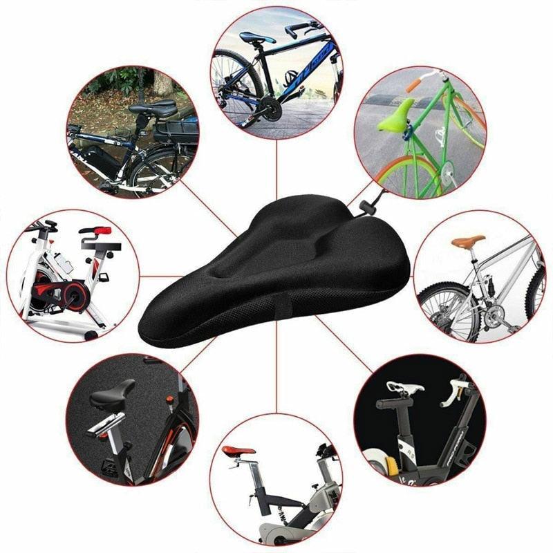 Extra Soft Gel Bicycle Seat Cover for Comfort and Shock Absorption