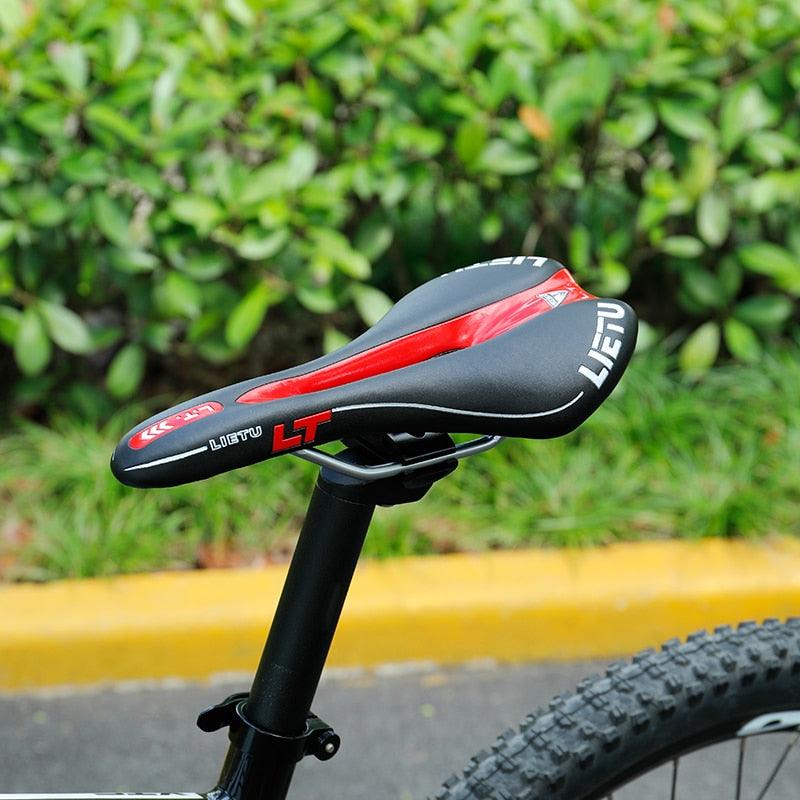 Ergonomic Perforated Road Bike Saddle with High-Density Foam Gel