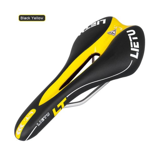 Ergonomic Perforated Road Bike Saddle with High-Density Foam Gel