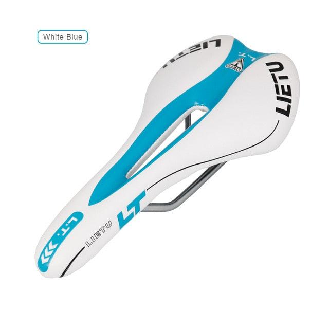 Ergonomic Perforated Road Bike Saddle with High-Density Foam Gel