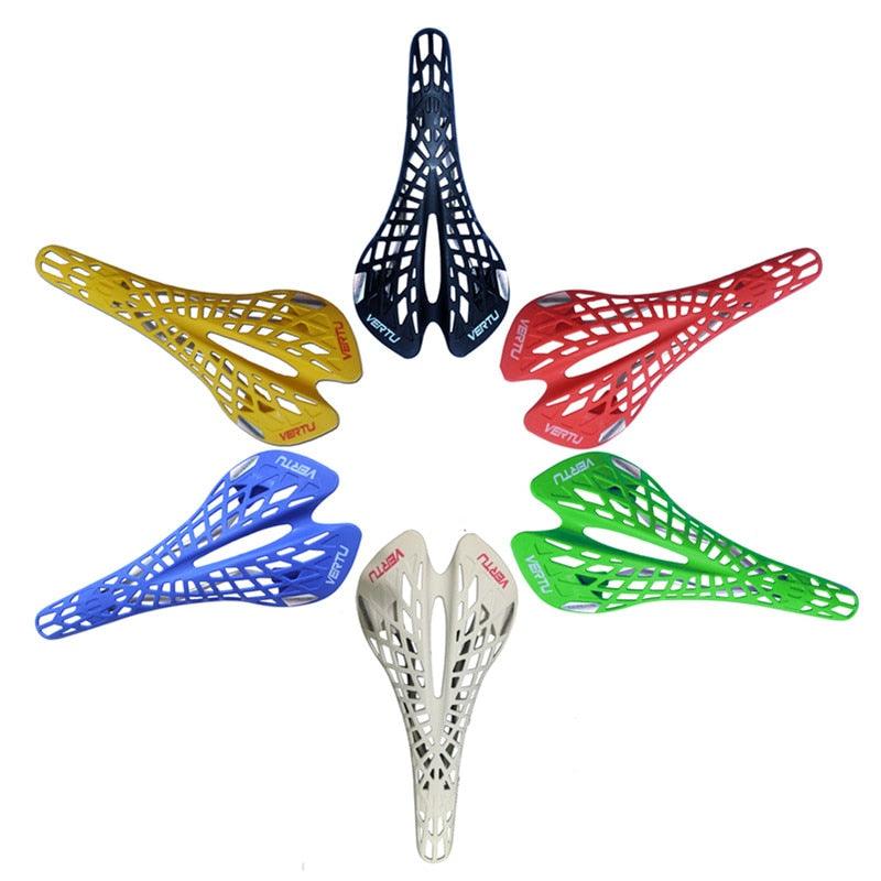 Lightweight Hollow Mountain Bike Saddle - Breathable Mesh Cycling Seat