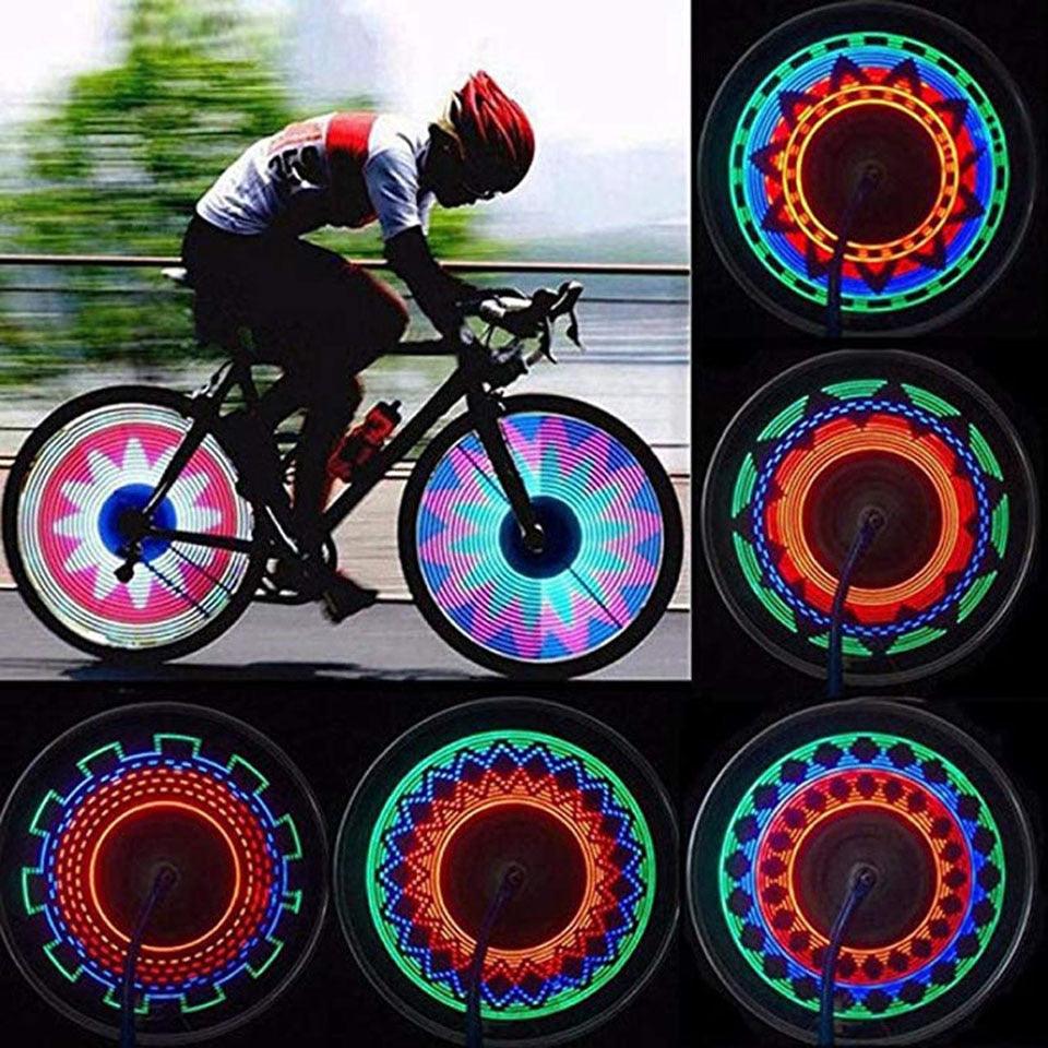 32 LED Bicycle Spoke Lights: 30-Pattern Wheel Rim Lamp for Bikes