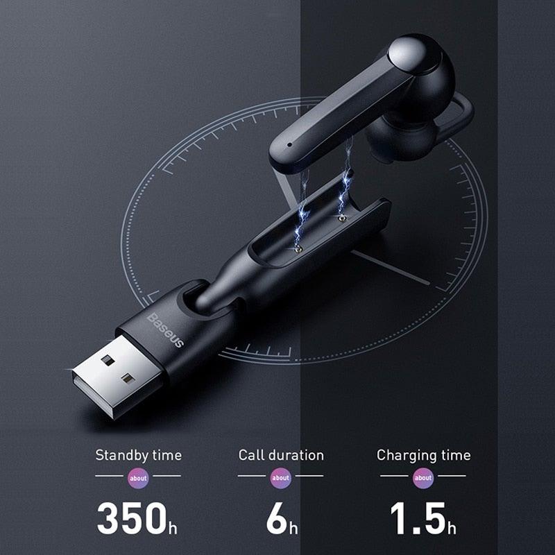 Magnetic Wireless Bluetooth Earphone with Noise-Canceling Microphone
