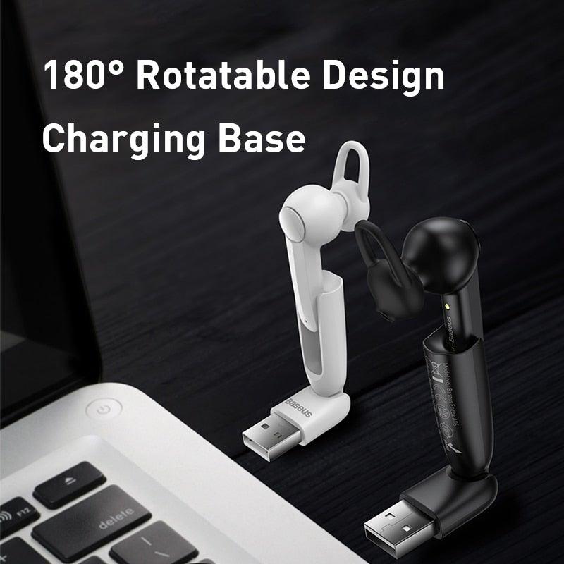 Magnetic Wireless Bluetooth Earphone with Noise-Canceling Microphone