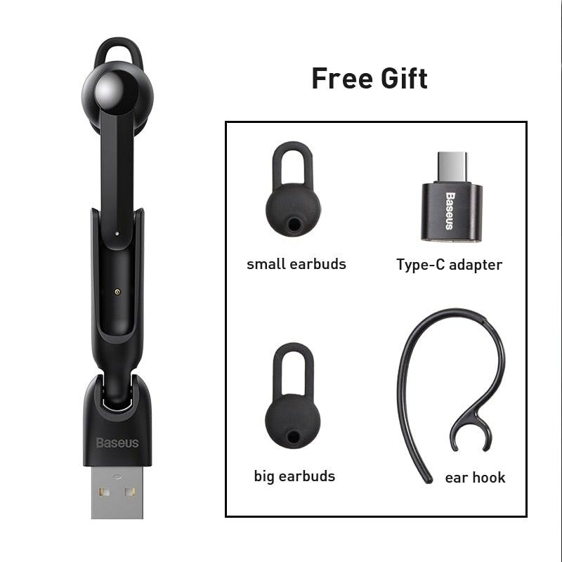 Magnetic Wireless Bluetooth Earphone with Noise-Canceling Microphone
