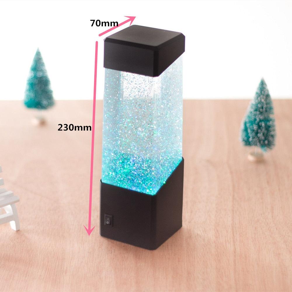 Modern LED Jellyfish Night Light Tank Lava Lamp for Bedroom Decor