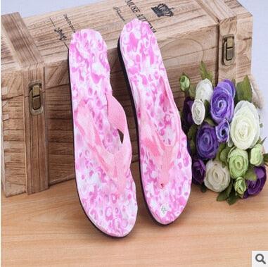 Women's Camouflage Arch Support Flip Flops Casual Beach Sandals