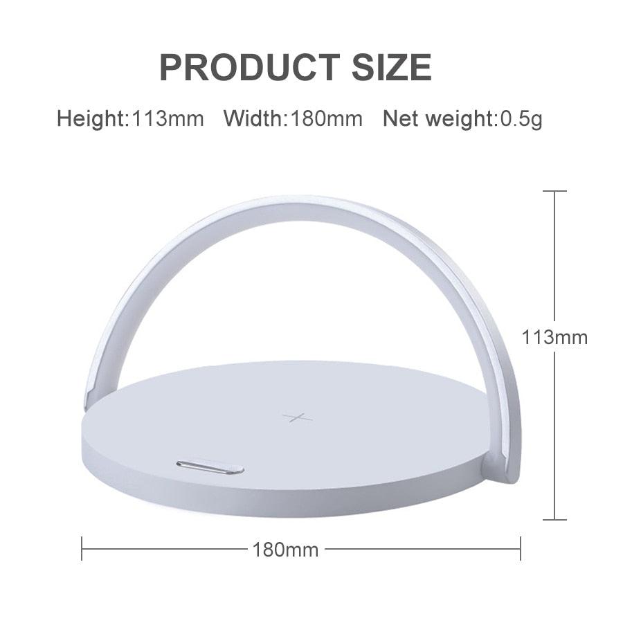 Dimmable LED Desk Lamp with Wireless Phone Charger