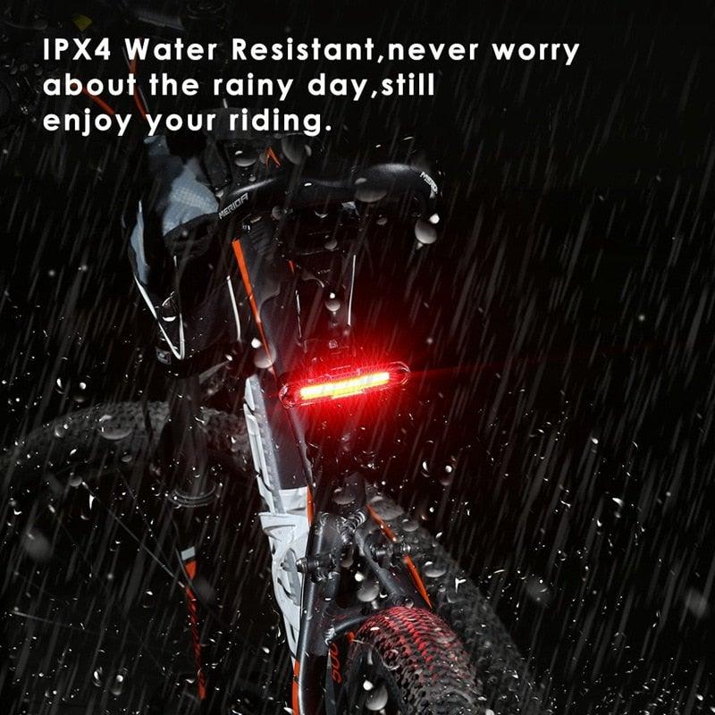 Ultra Bright USB Rechargeable LED Bike Tail Light - 5 Light Modes