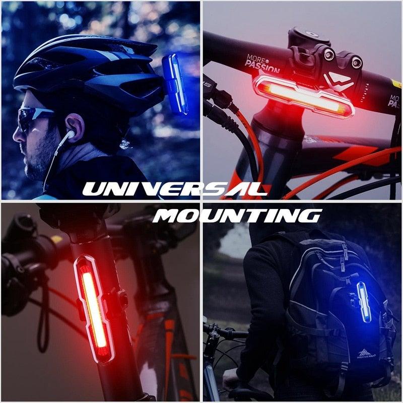 Ultra Bright USB Rechargeable LED Bike Tail Light - 5 Light Modes