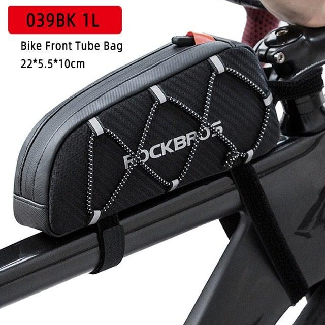 Reflective Ultralight Bike Top Tube Bag - 1.1L Capacity