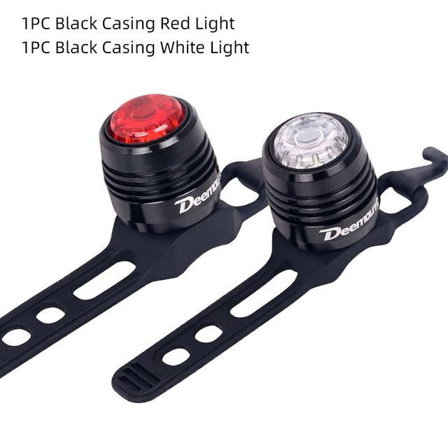 Ultra Bright USB Rechargeable LED Bike Rear Safety Warning Light