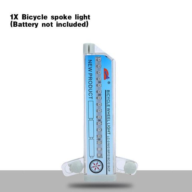 32 LED Bicycle Wheel Light with RGB Flash Patterns for Night Safety