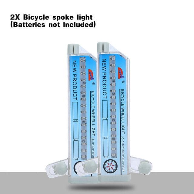 32 LED Bicycle Wheel Light with RGB Flash Patterns for Night Safety