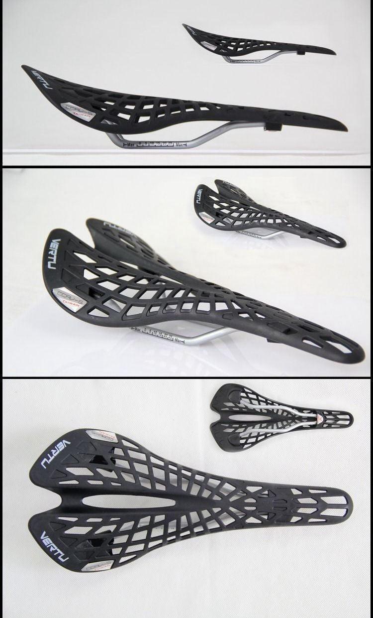 Lightweight Hollow Mountain Bike Saddle - Breathable Mesh Cycling Seat