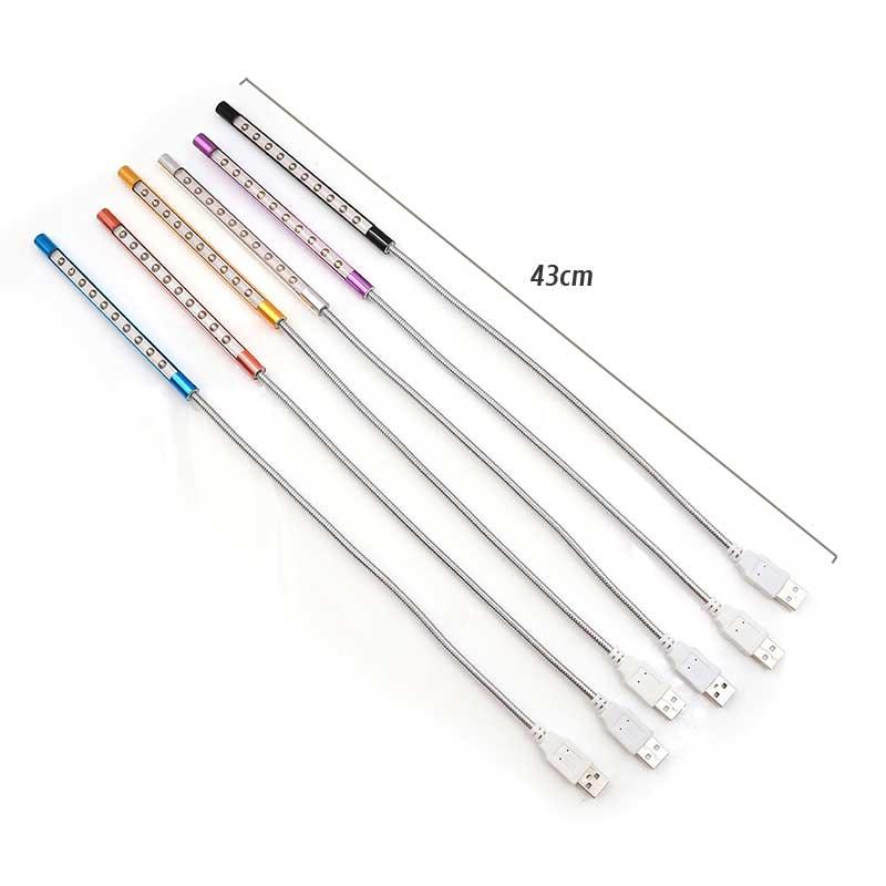 10-LED Flexible USB Reading Light for Laptop and Desk