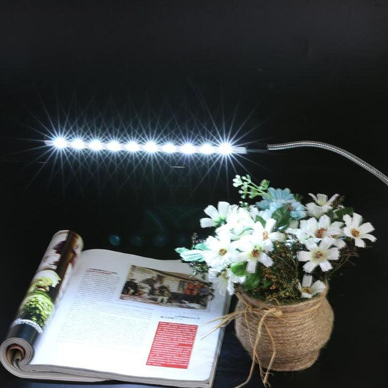 10-LED Flexible USB Reading Light for Laptop and Desk