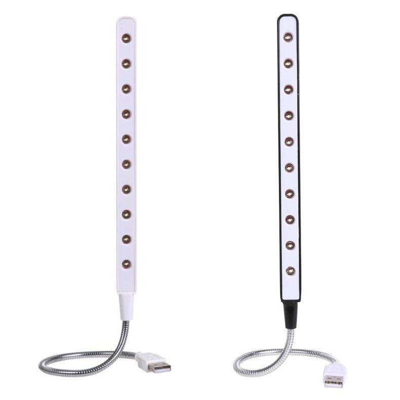 10-LED Flexible USB Reading Light for Laptop and Desk