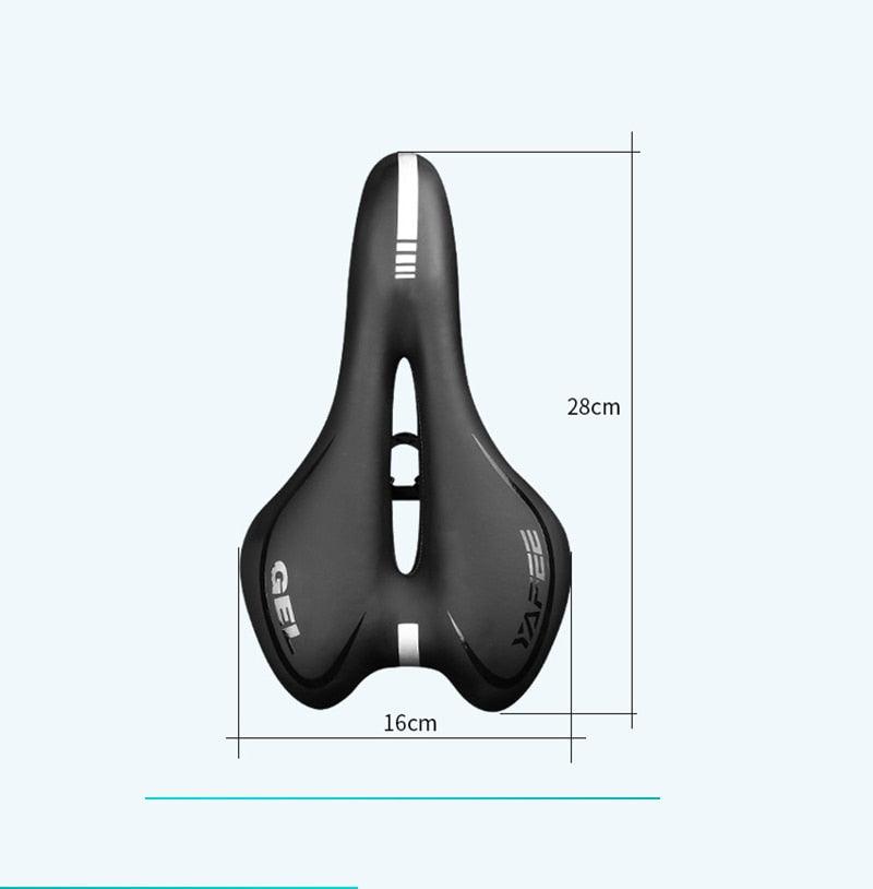 Professional Shockproof Bicycle Saddle with Silicone Gel Cushioning