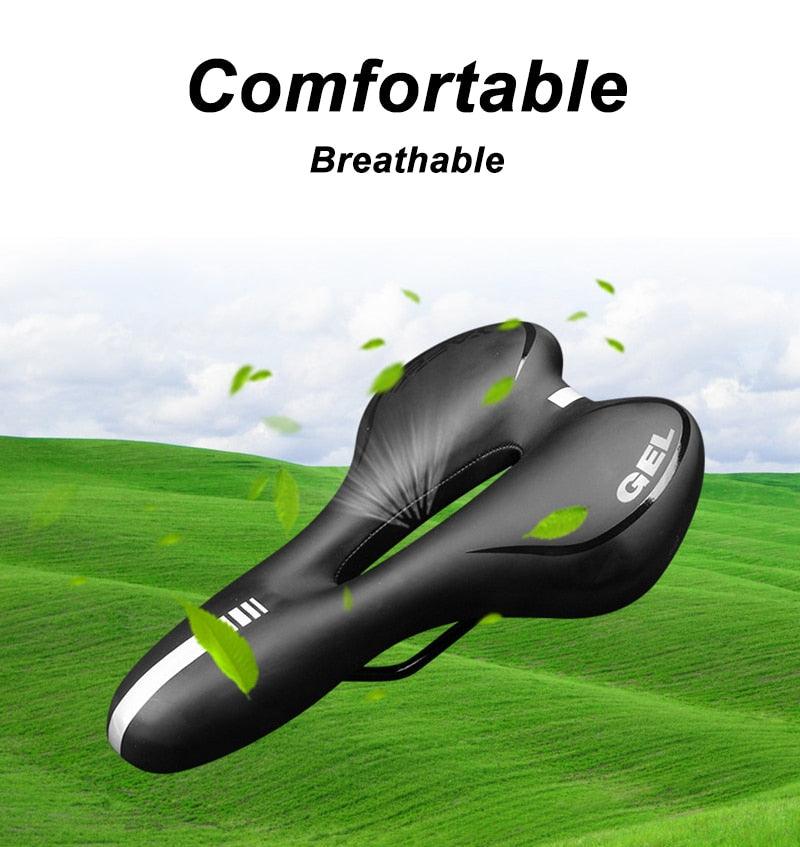 Professional Shockproof Bicycle Saddle with Silicone Gel Cushioning