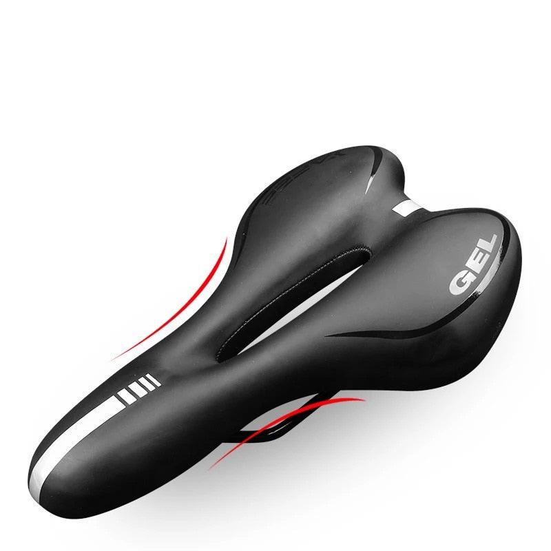 Professional Shockproof Bicycle Saddle with Silicone Gel Cushioning