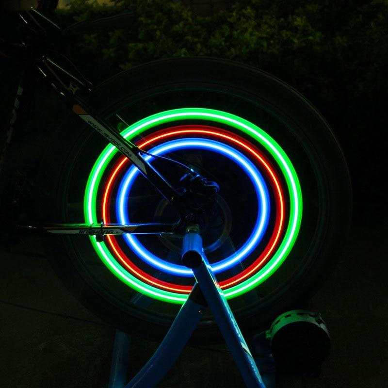 Mini LED Bike Wheel Spoke Lights - Sporty Multi-Color Cycling Decor