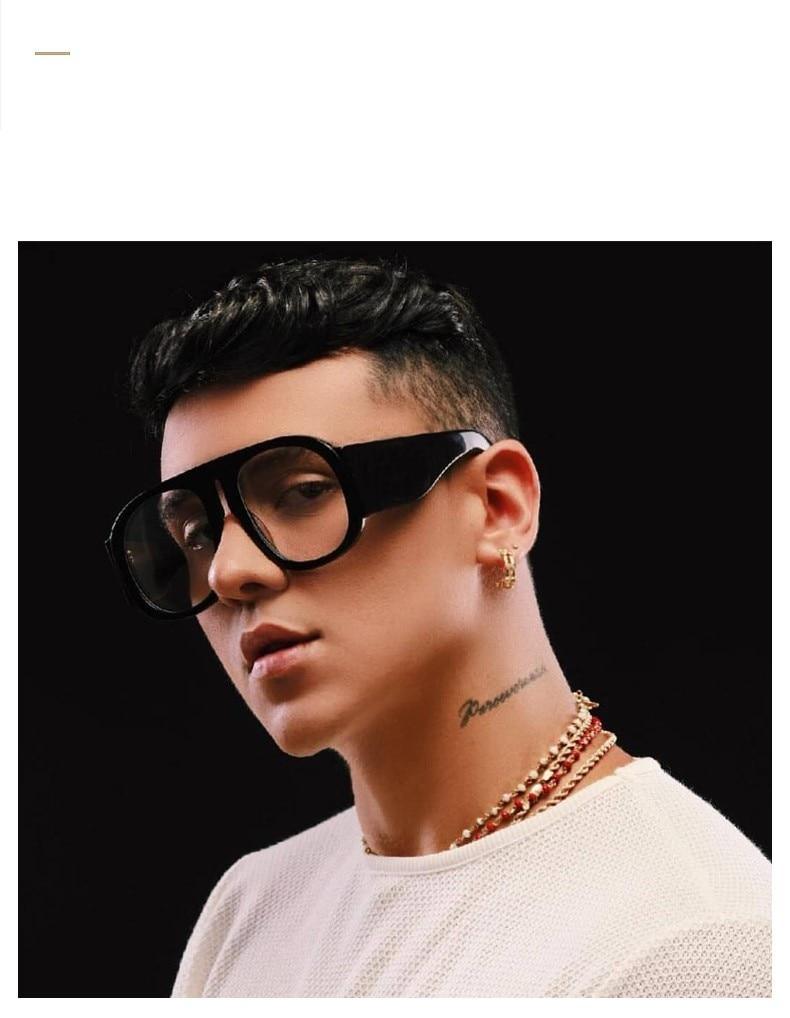 Luxury Oversized Round Sunglasses Designer Retro Style Frames