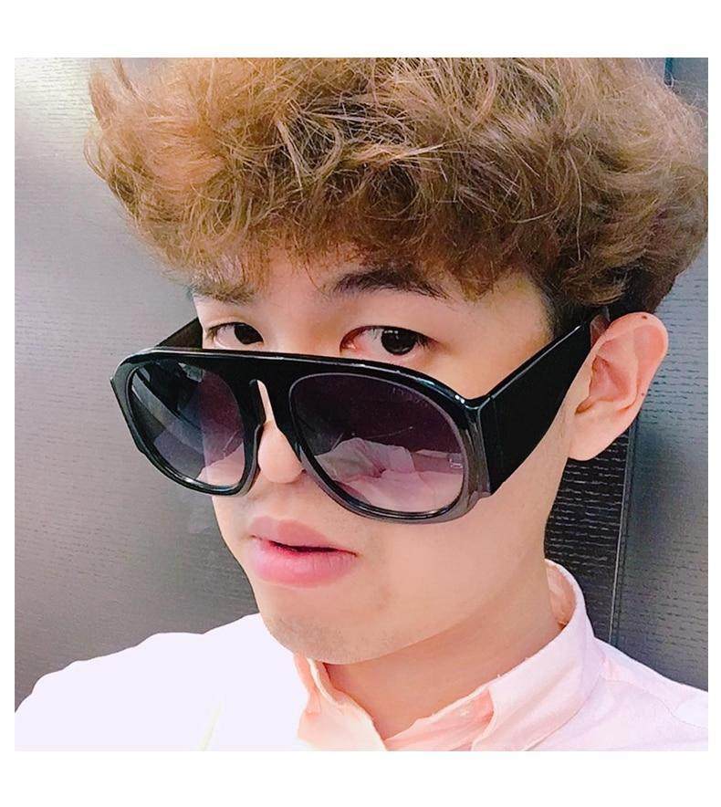 Luxury Oversized Round Sunglasses Designer Retro Style Frames