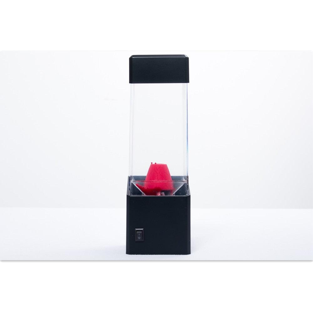 Modern LED Jellyfish Night Light Tank Lava Lamp for Bedroom Decor