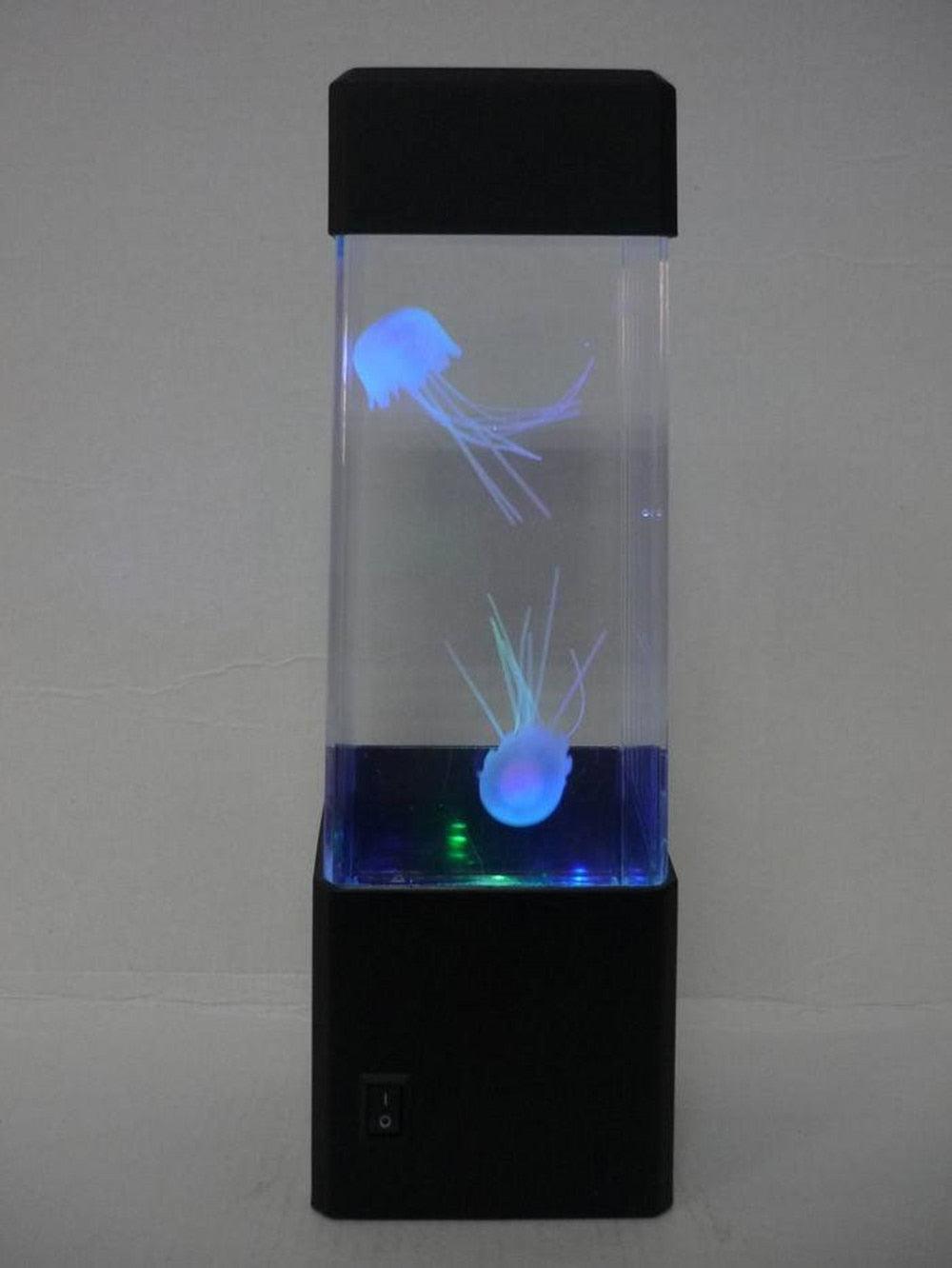 Modern LED Jellyfish Night Light Tank Lava Lamp for Bedroom Decor