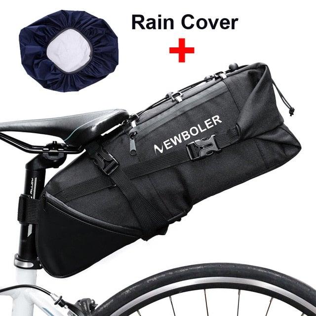 Waterproof Roll-Top Bicycle Seat Bag for Bikepacking and Commuting