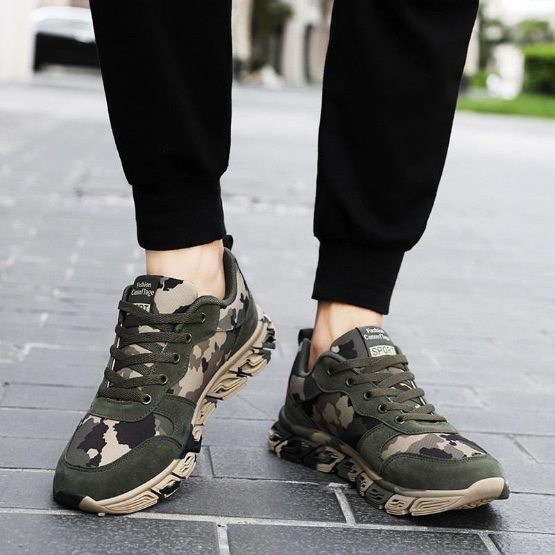 Unisex Camouflage Lightweight Sneakers - Breathable Outdoor Shoes