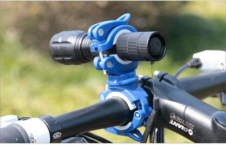360-Degree Rotatable Universal Bicycle Light Mount Flashlight Holder