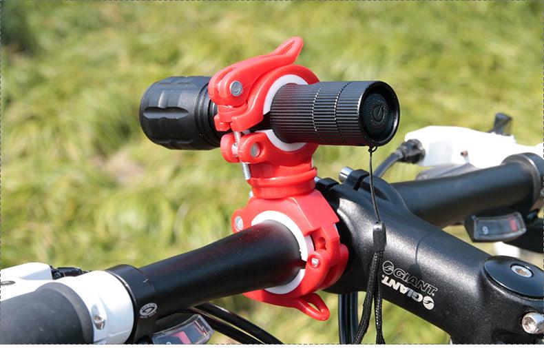360-Degree Rotatable Universal Bicycle Light Mount Flashlight Holder