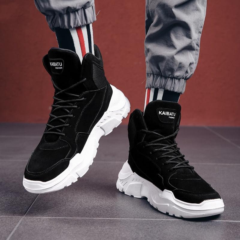 Men's High Top Urban Streetwear Sneakers Rubber Sole Winter Shoes