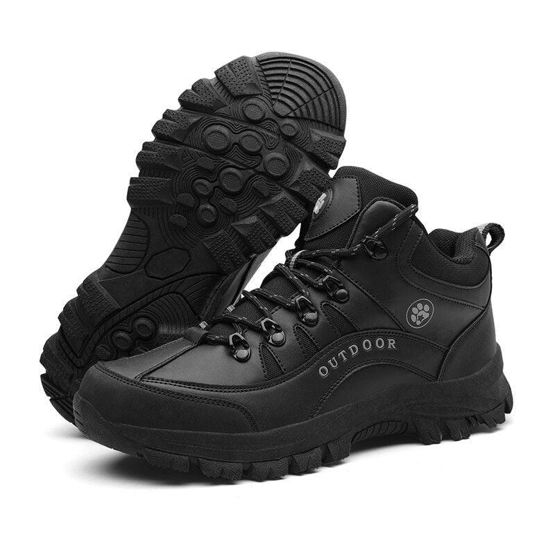 Men's Waterproof Hiking Boots - Durable Outdoor Tactical Snow Shoes