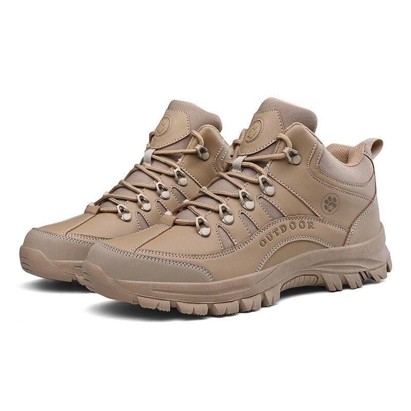 Men's Waterproof Hiking Boots - Durable Outdoor Tactical Snow Shoes