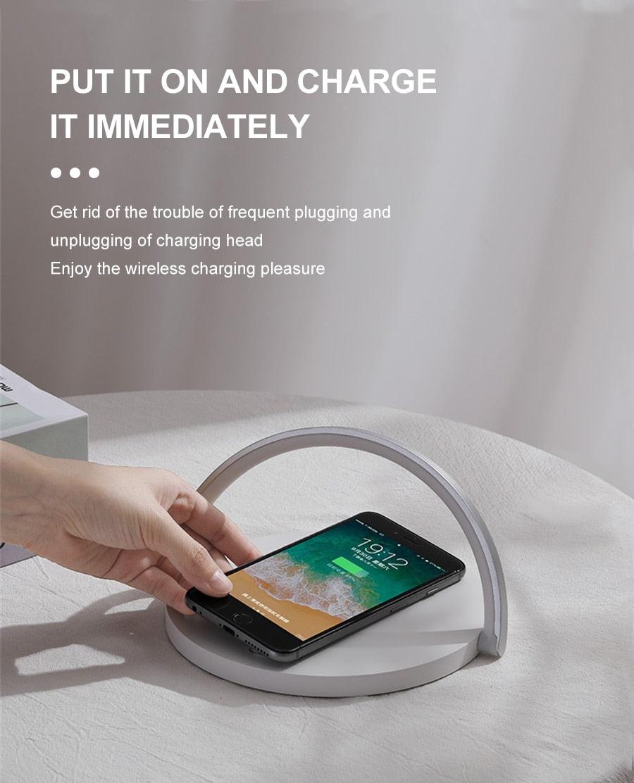 Dimmable LED Desk Lamp with Wireless Phone Charger