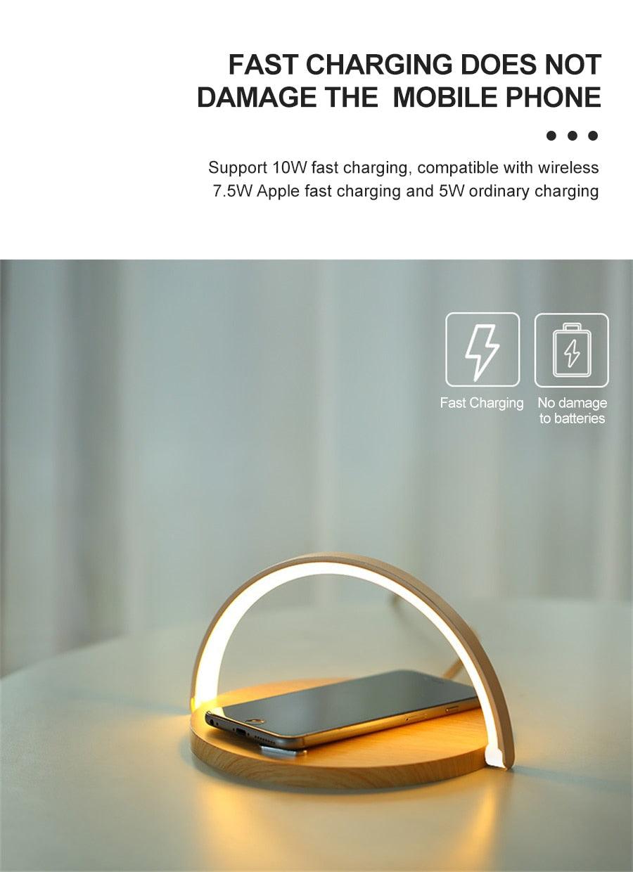 Dimmable LED Desk Lamp with Wireless Phone Charger