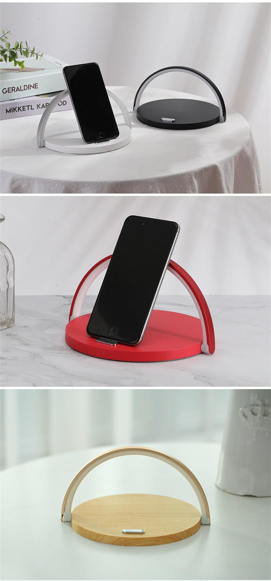Dimmable LED Desk Lamp with Wireless Phone Charger