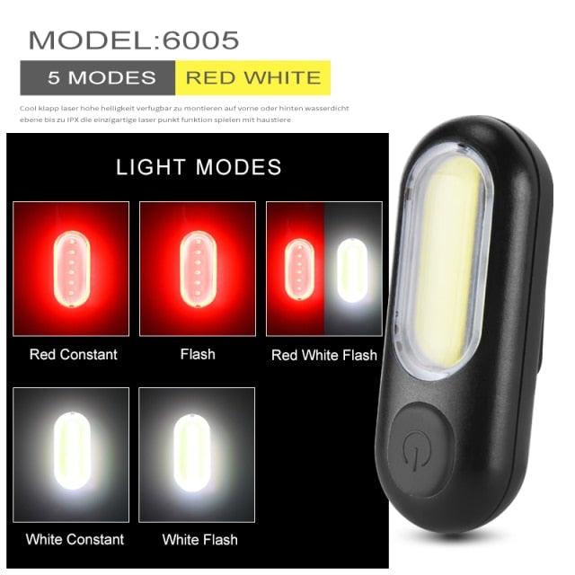 Smart LED Bike Light Set USB Rechargeable Front and Rear Lamp