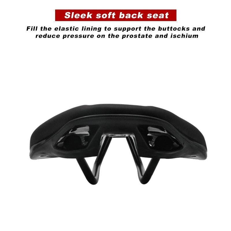 Memory Foam Bicycle Saddle with Steel Rails for Road and MTB