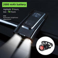 800 Lumen Smart Bike Light Set with Horn and USB Rechargeable Battery