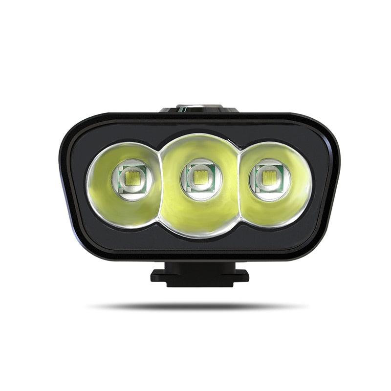 5000 Lumen LED Bike Light Set USB Rechargeable 10000mAh Power Bank
