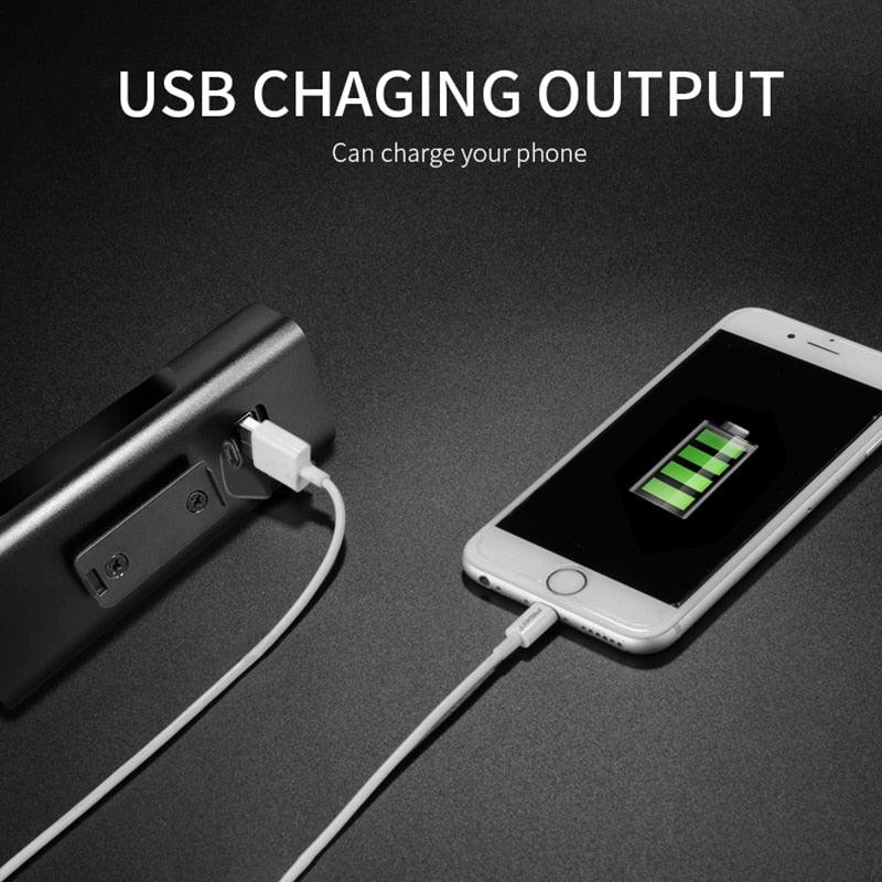 5000 Lumen LED Bike Light Set USB Rechargeable 10000mAh Power Bank