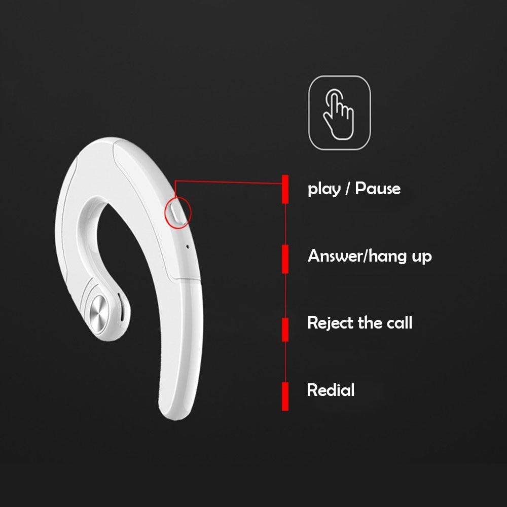 Wireless Bone Conduction Earphone with Noise-Canceling Microphone