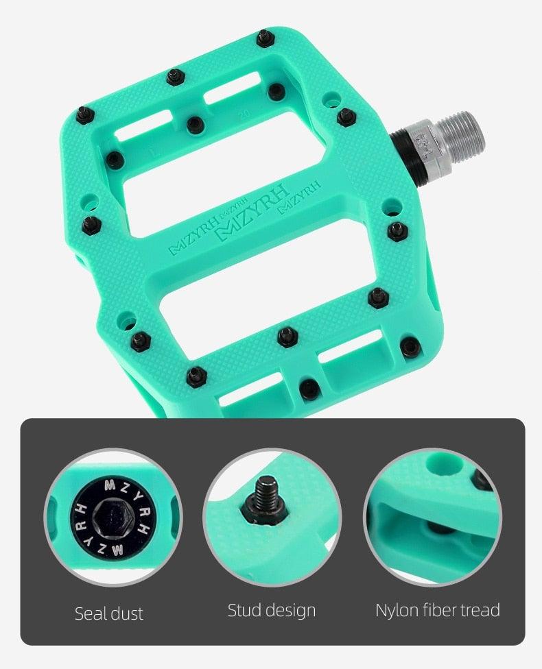 Ultralight Nylon Platform Bike Pedals with Sealed Bearings